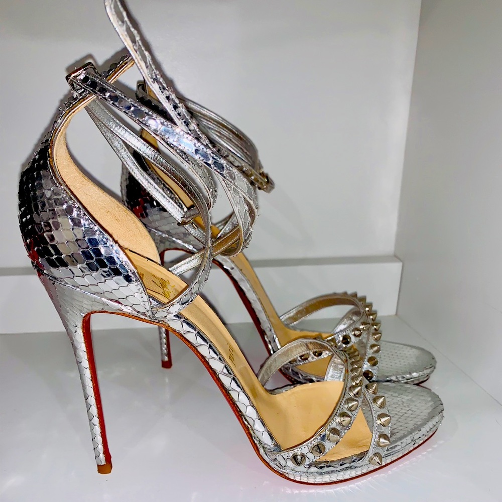 Christian Louboutin Monocronana Python Sandal RARE
